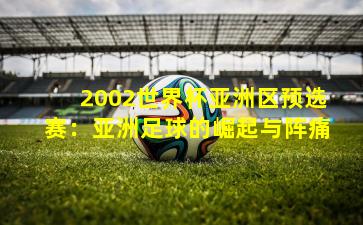 2002世界杯亚洲区预选赛：亚洲足球的崛起与阵痛